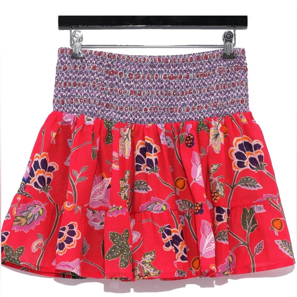 Echo New York Hibiscus Wanderlust Mini Skirt